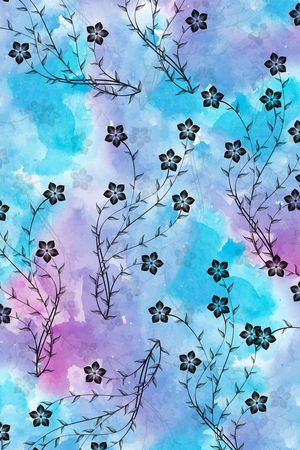 小碎花印花花型图片