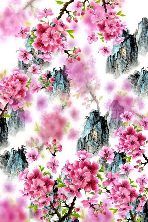 定位花印花花型图片