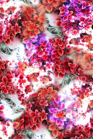 乱花印花花型图片