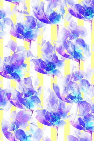 线条印花花型图片