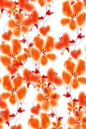 散花印花花型图片