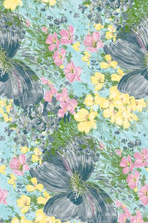 花朵印花花型图片