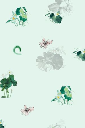 手绘印花花型图片