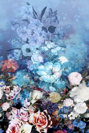 油画印花花型图片
