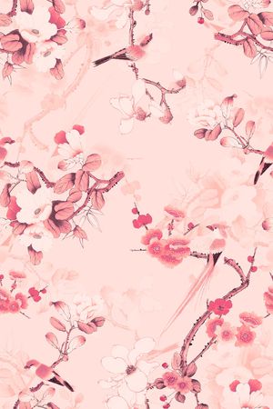 中国风印花花型图片