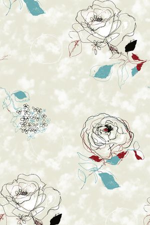 花卉印花花型图片