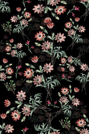 花朵印花花型图片