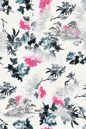 花卉印花花型图片