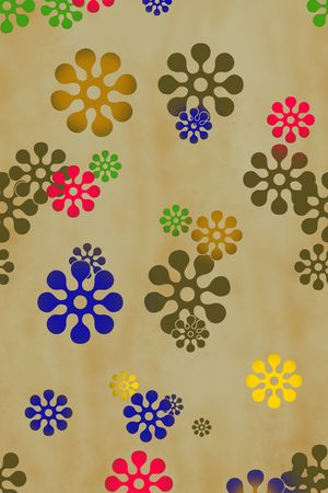 乱花印花花型图片