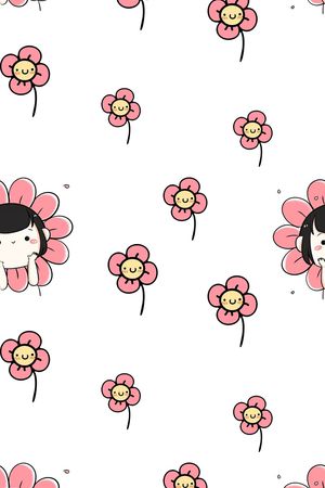 人物印花花型图片