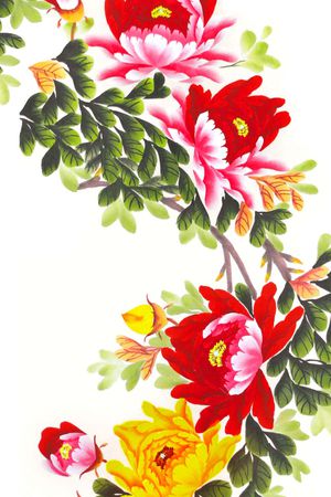 水彩印花花型图片