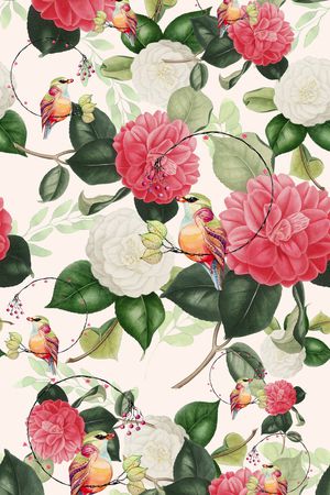 创意服装面料印花花型图片