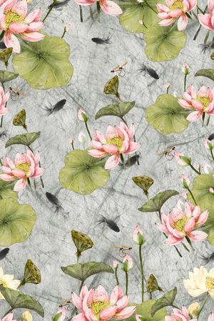 花卉印花花型图片