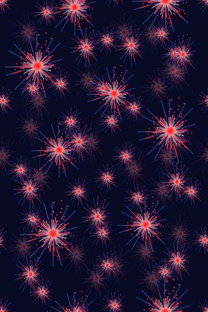 不规则几何印花花型图片