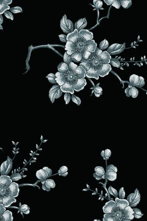 大花印花花型图片