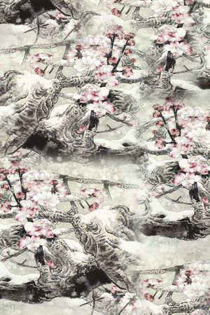 满版花印花花型图片