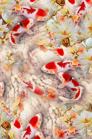 乱花印花花型图片