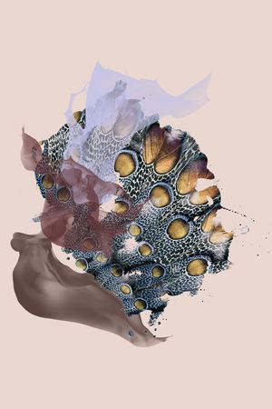 笔触印花花型图片