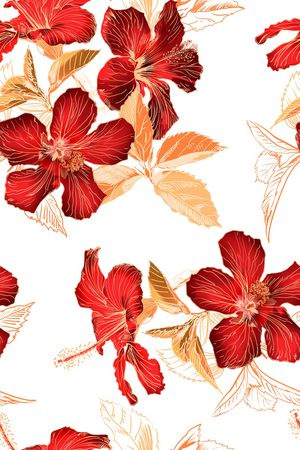花朵印花花型图片