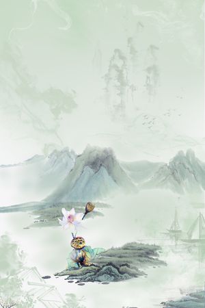 风景印花花型图片