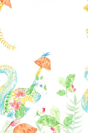 简约印花花型图片