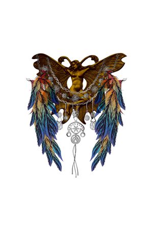 图腾印花花型图片