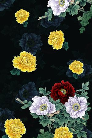 定位花印花花型图片
