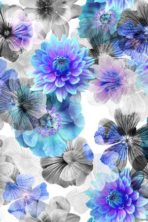 乱花印花花型图片