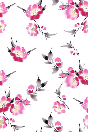 花瓣印花花型图片