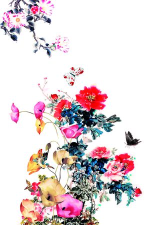 淡雅印花花型图片