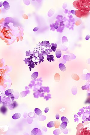 小碎花印花花型图片