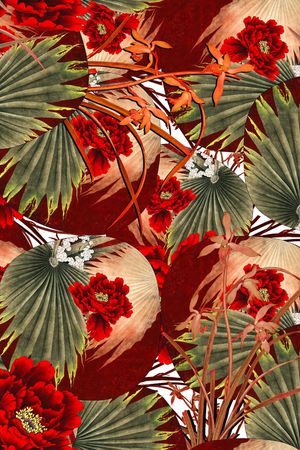 花卉印花花型图片