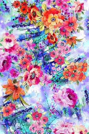 花卉印花花型图片