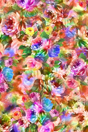花卉印花花型图片