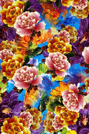 花卉印花花型图片