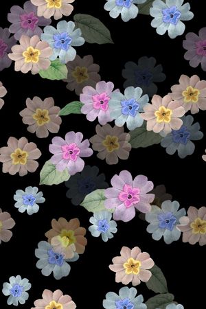小碎花印花花型图片