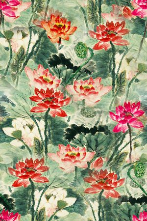 中国风印花花型图片