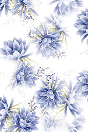 花朵印花花型图片