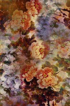 花朵印花花型图片