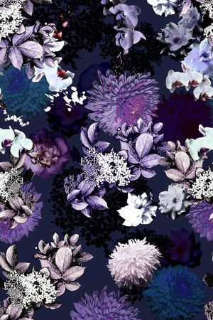 小碎花印花花型图片