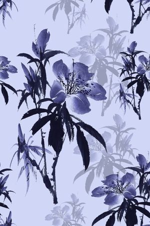 大花印花花型图片