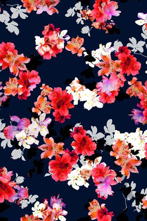 小碎花印花花型图片