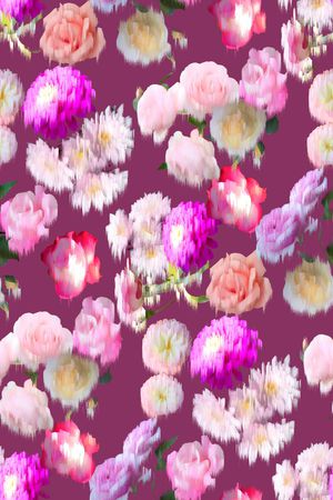 小碎花印花花型图片