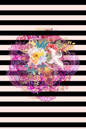 花卉印花花型图片