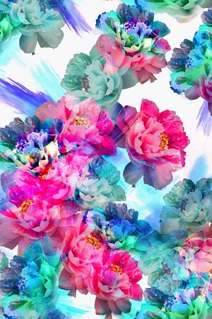 花朵印花花型图片