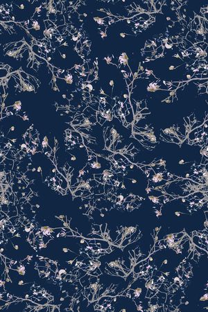小碎花印花花型图片