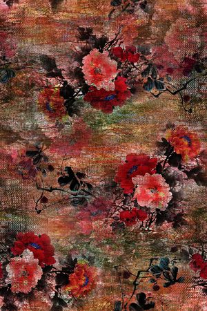 香云纱印花花型图片