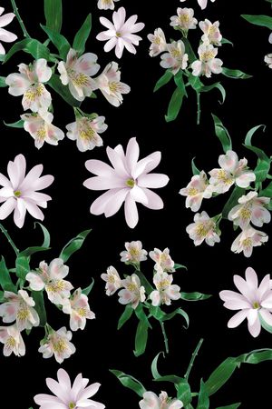 小碎花印花花型图片