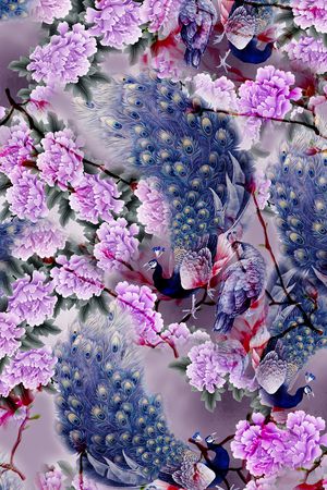 花卉印花花型图片