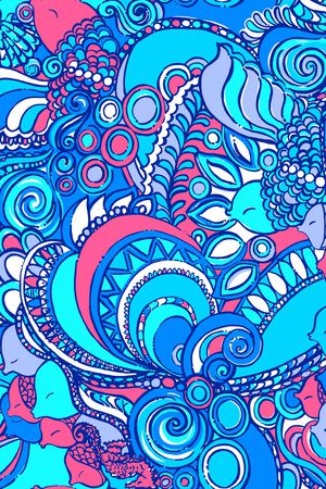解构印花花型图片